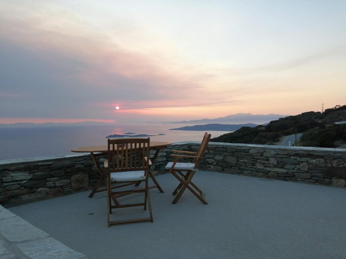 Aegean Deep Blue Andros Ano Aprovato Apartment Bagian luar foto